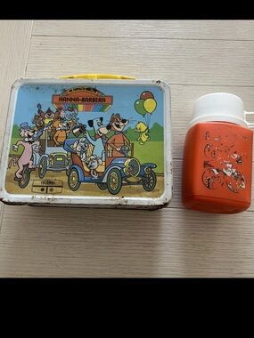 Vintage Hannah-Barbera Metal Lunchbox And Thermos Yogi Bear & Friends